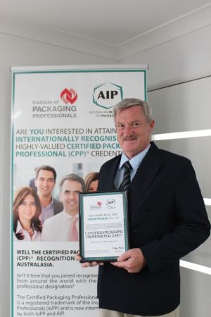 Inaugural recipient: Pierre Pienaar receives his CPP designation.